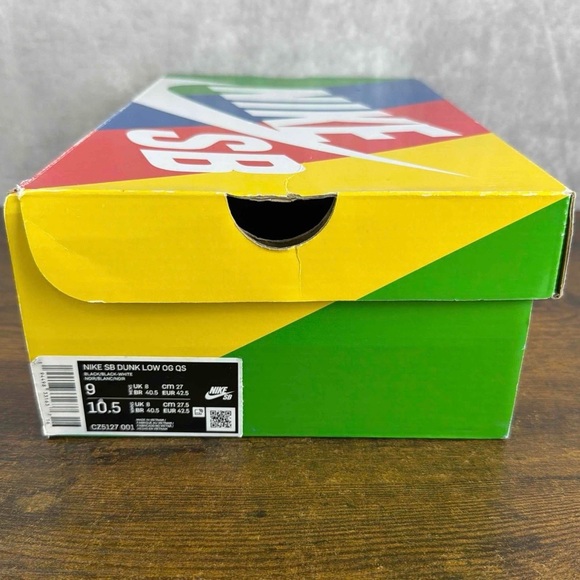 Nike SB Dunk Low x Medicom Toy BE@RBRICK Size 9 CZ5127-001 Men’s Shoes OG Rare - Picture 9 of 9